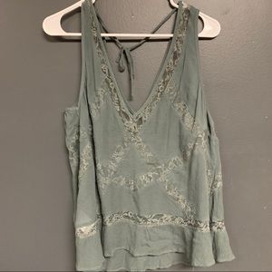 KENDAL & KYLIE GREEN TANK TOP